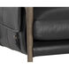 Mauti Distressed Brown / Cortina Black Leather Armchair